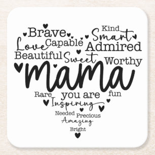 Mama, jij bent kartonnen onderzetters