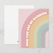 Mama, jij bent mijn Regenboog Feestdagenkaart (Voorkant / Achterkant)