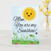 Mama, jij bent mijn zonnetje, Moederdag Groet Kaart (Gele Bloem)
