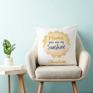 Mama, jij bent mijn zonnetje Schattigee Moederda Kussen