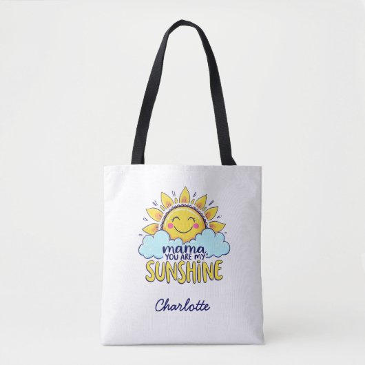 Mama, jij bent mijn zonnetje | Schattigee Moederda Tote Bag (Voorkant)