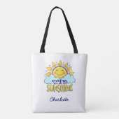 Mama, jij bent mijn zonnetje | Schattigee Moederda Tote Bag (Achterkant)