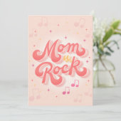Mama jij Rock Happy Mothers Day Kaart (Staand voorkant)