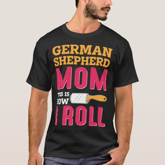 Mama Joke Duitse herdershond K T-shirt (Voorkant)