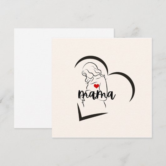 MAMA KAART (Voorkant / Achterkant)