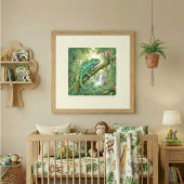 Mama Kameleon en Baby's Slaapkamer Poster