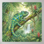 Mama Kameleon en Baby's Slaapkamer Poster (Voorkant)