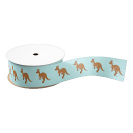 Mama Kangaroo en Baby 1,5 inch. Grosgrain Lint