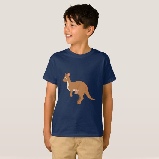 Mama Kangaroo en Joey T-shirt (Voorkant volledig)