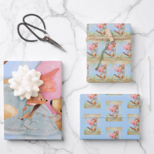 Mama Kangaroo met Joey Inpakpapier Vel