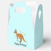 Mama Kangoeroe en Baby in Verjaardag Petten Bedankdoosjes (Geopend)