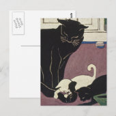 Mama Kat en Katjes Briefkaart (Voorkant / Achterkant)