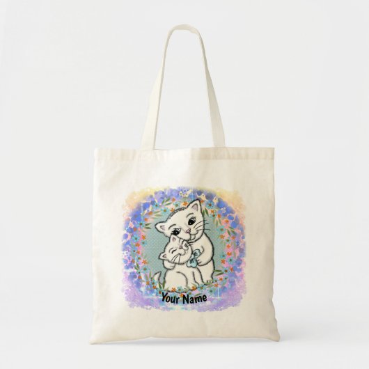 Mama Kat en Kitten Tote Bag (Voorkant)
