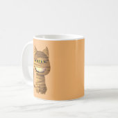 Mama Kat met een Grote Glimlach Koffiemok (Voorkant links)