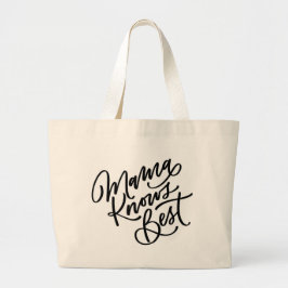 Mama kent Best Hand Lettered Grote Tote Bag