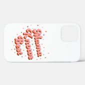 Mama kent Best Pink Brown Sweet Retro Lettering Case-Mate iPhone Case (Achterkant (horizontaal))