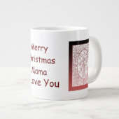 Mama Kerstkandy Canes Jumbo Mok (Voorkant rechts)