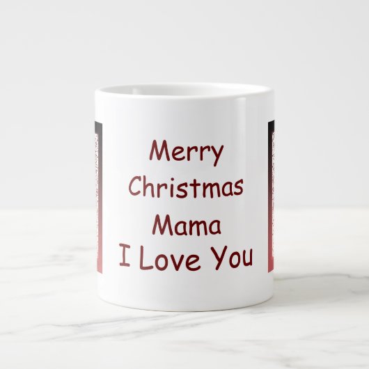 Mama Kerstkandy Canes Jumbo Mok (Voorkant)