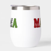 Mama Kerstmis geruite patroonontwerp (Rechts)