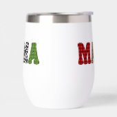 Mama Kerstmis geruite patroonontwerp (Links)