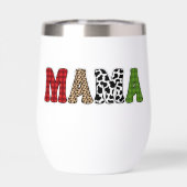 Mama Kerstmis geruite patroonontwerp (Achterkant)