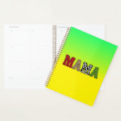 Mama Kerstmis geruite patroonontwerp Planner (Display)