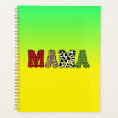 Mama Kerstmis geruite patroonontwerp Planner (Voorkant)
