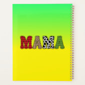 Mama Kerstmis geruite patroonontwerp Planner (Achterkant)