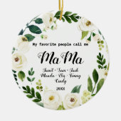 Mama Kerstversiering Keramisch Ornament (Voorkant)