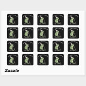 Mama Kikker Gaat Moederlijke Dwaasheid Plegen Scoo Vierkante Sticker (Vel)