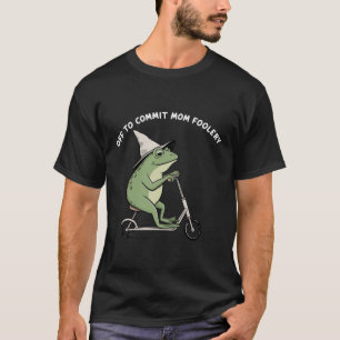 Mama Kikker Gaat Moederlijke Dwaze Scooter Cadeau  T-shirt