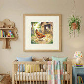 Mama Kip en Kuikens Slaapkamer Poster