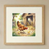 Mama Kip en Kuikens Slaapkamer Poster