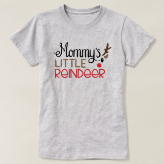 Mama Kleine Rendier Kerstmis T-shirt