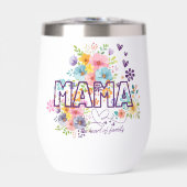 Mama Kleurrijke Bloemen Trendy Design (Voorkant)