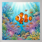 Mama Kloofvis en Bak Vis Nursery Poster (Voorkant)