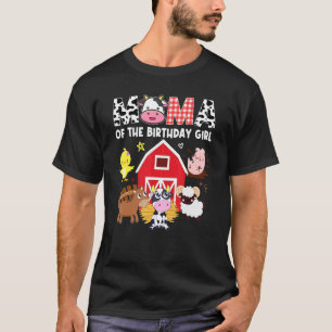 Mama Koe Boerderij Verjaardag Meisje Erf Familie M T-shirt