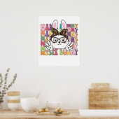 mama konijn (4), retro, vintage poster (Keuken)