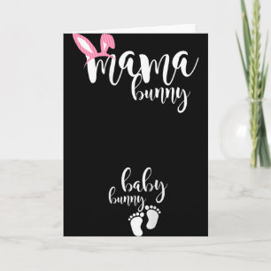 Mama Konijn Baby Konijn Zwangere Moeder Paas Zwang Kaart
