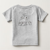 Mama Konijn & Baby's Baby T-Shirt (Achterkant)