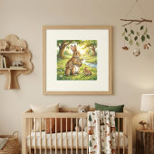 Mama Konijn en Haar Baby's Peuterspeelzaal Poster
