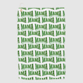 MAMA KONINGIN VAN HET GROEN Aangepaste Dames Golfhanddoek (Voorkant)