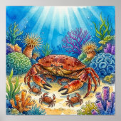 Mama Krab en Baby's Kinderdagverblijf Poster (Voorkant)