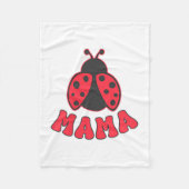 Mama Ladybug First Birthday Girl Family Matching P Fleece Deken (Voorkant)