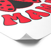 Mama Ladybug First Birthday Girl Family Matching P Poster (Hoek)