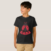 Mama Ladybug First Birthday Girl Family Matching P T-shirt (Voorkant volledig)