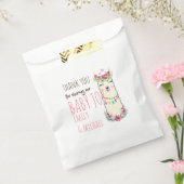 Mama Lama Baby Shower Meisjes Roze Bloemrijke Fees Bedankzakje (Gezegeld)