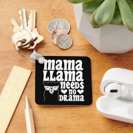 Mama Lama Heeft Geen Drama Leuk Moederdag Sleutelhanger (Bureau)