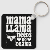 Mama Lama Heeft Geen Drama Leuk Moederdag Sleutelhanger (Achterkant)
