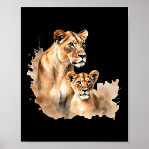 Mama Leeuwin T-shirt Nieuwe Mama Leeuw Mama Cadeau Poster
